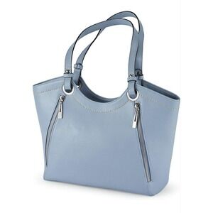 Northstyle Blue Leather Shoulder Bag Womens Purse
